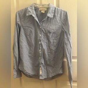 H&M LOGG Light Blue Button-Up Shirt